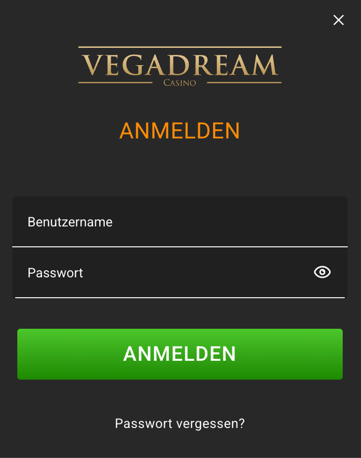 vegadream login
